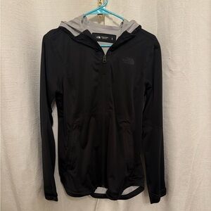The North Face Black and Gray Women's Jacket windbreaker zip up